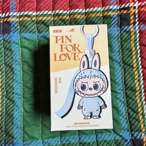 Pop Mart Labubu Pin for Love Vinyl Plush Pendant Letter “A” New Authentic